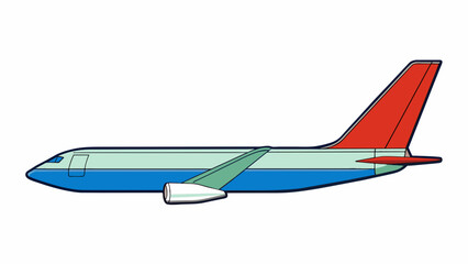 Aufkleber - On the tail of a plane there is a flat horizontal surface called the stabilizer which helps keep the plane flying straight and level. Attached to the. Cartoon Vector.