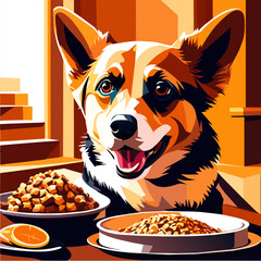 a dog eating its food is a common sight for many pet owners dogs are known for their love of food,