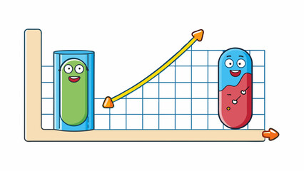 Aufkleber - The data collected from the experiment consistently showed a decrease in temperature as the pressure increased indicating a definite inverse. Cartoon Vector.