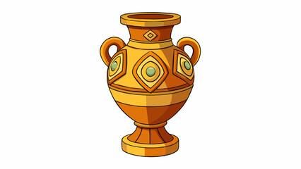 Poster - The intricate design and delicate craftsmanship of the vase suggest that it was created during the Renaissance period when intricate details and. Cartoon Vector.