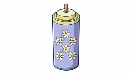 Fototapete - The item is a tall cylindrical container with a smooth plastic surface and a screwon lid. It is filled with a thick white substance that has a sweet. Cartoon Vector.