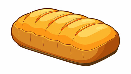 Fototapete - The loaf of bread had an alright smell not too fresh or enticing but not stale either. Its crust had a golden brown color and the texture was soft and. Cartoon Vector.