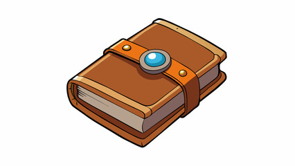 Poster - The reader was a simple handheld device its cover made of soft leather with a button clasp. Its thin pages were rough to the touch but held the. Cartoon Vector.