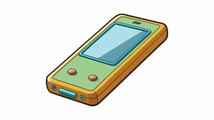Poster - The phone was thin and lightweight making it easy to slip into a pocket or purse.. Cartoon Vector.