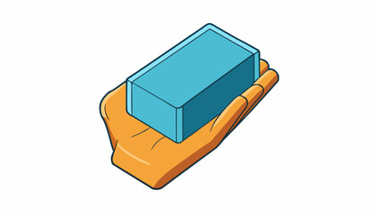 Fototapete - The somewhat was a rectangular block that fit neatly in the palm of my hand. It was made of a hard plastic material and had a matte finish. The edges. Cartoon Vector.