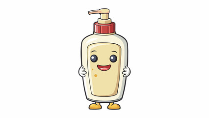 Fototapete - The smooth and creamy consistency of the lotion left my skin feeling nourished and refreshed like a luxurious spa treatment.. Cartoon Vector.