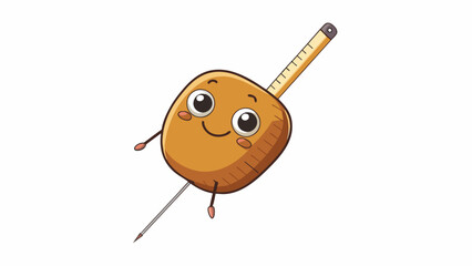 Fototapete - The width of a sewing needle comparable to the size of a sesame seed. This small measurement is crucial in creating precise stitches and intricate. Cartoon Vector.