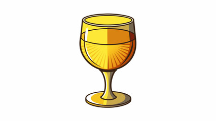 Fototapete - The wines color was a deep golden yellow reminiscent of the suns rays at dusk. Its aroma was complex and inviting with layers of honey apricot and a. Cartoon Vector.