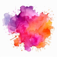 abstract watercolor splashes