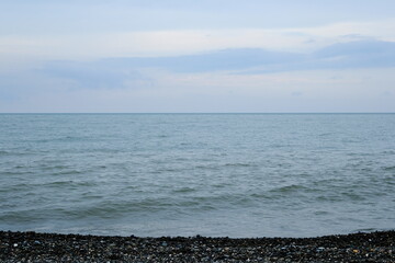 Wall Mural - Sea and sky. Clouds over the sea