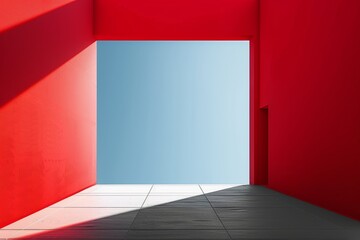 Poster - Minimalist Advertising Background with Negative Space for Presentations