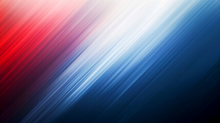 Wall Mural - Abstract motion red, white and blue background with lines