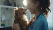 © Ganesha88 - Smiling vet doctor with dog pet and fluffy cat