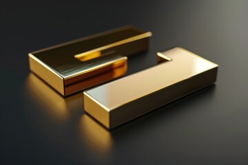 Aufkleber - Two metal objects on a table, suitable for industrial or household concepts