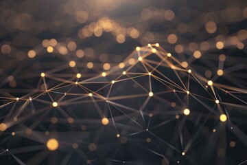 Poster - A close-up view of a bunch of lights on a dark surface, suitable for various design projects