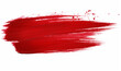 © 수동 김 - A single clipart depicting soft, red brush strokes on a white background in the style of a red glitter texture.