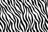 Fototapeta  - Seamless Minimalist Black Tiger Stripe Pattern

