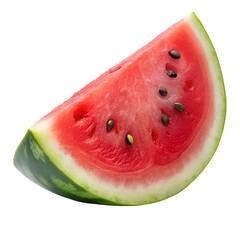 Wall Mural - slice of watermelon on white background