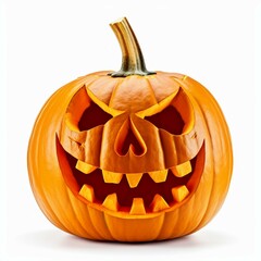 Wall Mural - jack o lantern isolated on white background