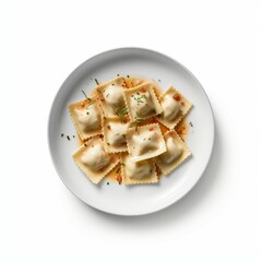 Wall Mural - plate of ravioli