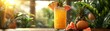 © ธนากร บัวพรหม - Tropical smoothie in a glass, pineapple and grapefruit, lush and colorful, Realistic, High resolution 8K , high-resolution, ultra HD,up32K HD