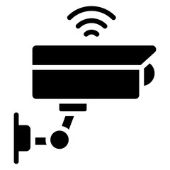 Canvas Print - A unique design icon of smart cctv camera 
