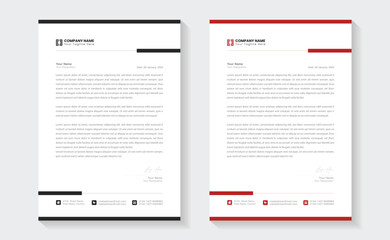 Modern Creative Clean business style letterhead bundle of your corporate design. Set to print. modern business letterhead in abstract design. Elegant template design in minimalist, print ready A4