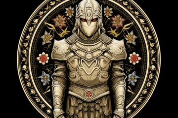 Wall Mural - A steadfast and loyal paladin, sworn to uphold justice and defend the innocent. - Generative AI