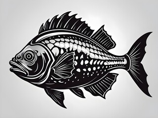 Wall Mural - illustration of a fish