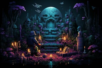 Wall Mural - a master of enchantments and magical artifacts, imbuing objects with extraordinary powers. - generat