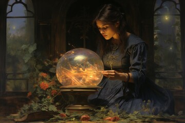 Wall Mural - a master of enchantments and magical artifacts, imbuing objects with extraordinary powers. - generat