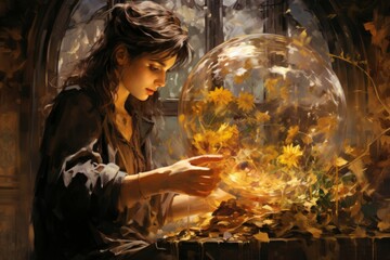 Wall Mural - a master of enchantments and magical artifacts, imbuing objects with extraordinary powers. - generat