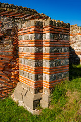 Wall Mural - Ancient Roman ruins of Felix Romuliana near Gamzigrad in Serbia under the bright summer sky