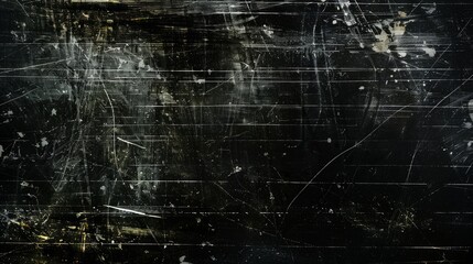 Wall Mural - The texture of the scribbles and strokes is white on a black background.