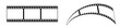 © Gabydesign21 - 35mm 3d film strip vector design with 3 frames on white background. Black film reel symbol illustration to use for photography, television, cinema, photo frame.