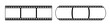 © Gabydesign21 - 35mm flat film strip vector design with 3 frames on white background. Black film reel symbol illustration to use for photography, television, cinema, photo frame.