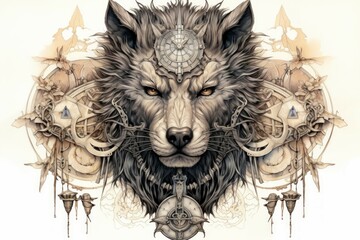 Canvas Print - A skilled and versatile ranger, tracking prey and surviving in the wilderness. - Generative AI