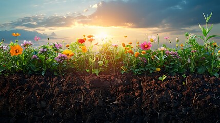 visual guide to the benefits of organic agriculture and its impact on soil health and biodiversity