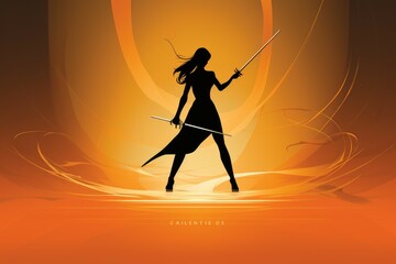 Wall Mural - A fierce and deadly duelist, engaging in graceful combat with a rapier and unparalleled skill. - Generative AI