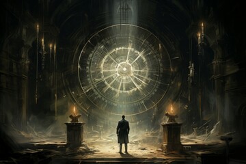 Canvas Print - a master of archery, striking distant targets with unparalleled accuracy. - generative ai