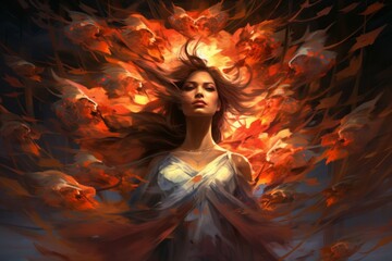 Wall Mural - a resilient and steadfast guardian, shielding allies from harm with unwavering resolve. - generative