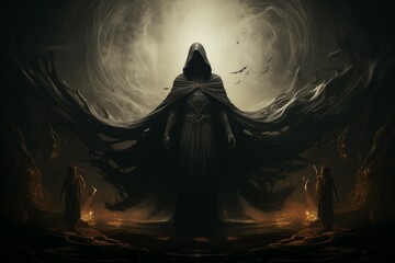 Wall Mural - a resilient and steadfast guardian, shielding allies from harm with unwavering resolve. - generative