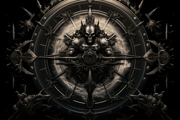 Canvas Print - A skilled and strategic tactician, orchestrating battles and leading troops to victory. - Generative AI