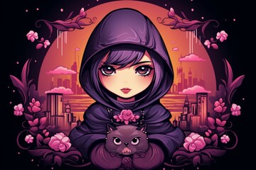 Sticker - a brooding and mysterious assassin, lurking in the shadows and eliminating targets with lethal preci