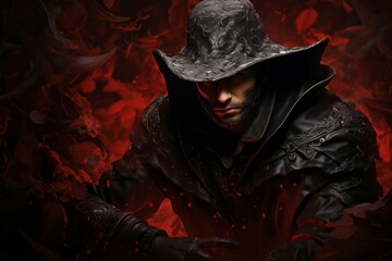 Sticker - a brooding and mysterious assassin, lurking in the shadows and eliminating targets with lethal preci