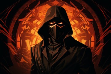 Sticker - a brooding and mysterious assassin, lurking in the shadows and eliminating targets with lethal preci