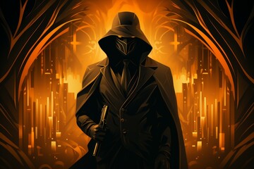 Sticker - a brooding and mysterious assassin, lurking in the shadows and eliminating targets with lethal preci