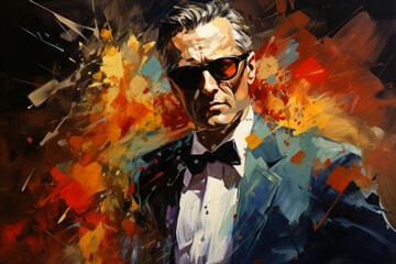 Canvas Print - A charismatic and influential diplomat, skilled in negotiation and resolving conflicts. - Generative AI