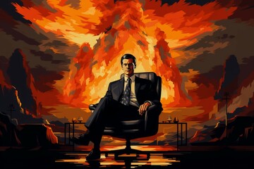 Canvas Print - A charismatic and influential diplomat, skilled in negotiation and resolving conflicts. - Generative AI