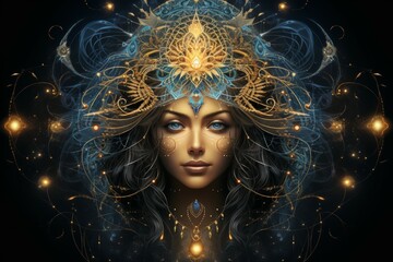 Canvas Print - A skilled and versatile spellcaster, adept at manipulating the forces of magic to achieve desired outcomes. - Generative AI
